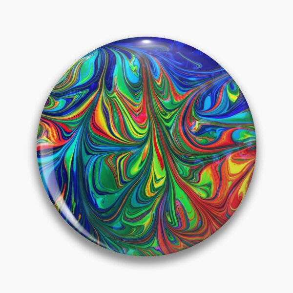 Item preview, Liquid Water Psychedelic Iridescent colorful bubble fractals pattern shiny glitter gift  designed and sold by conceptDVS.