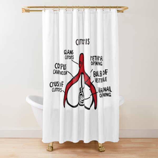 clitoral anatomy Shower Curtain