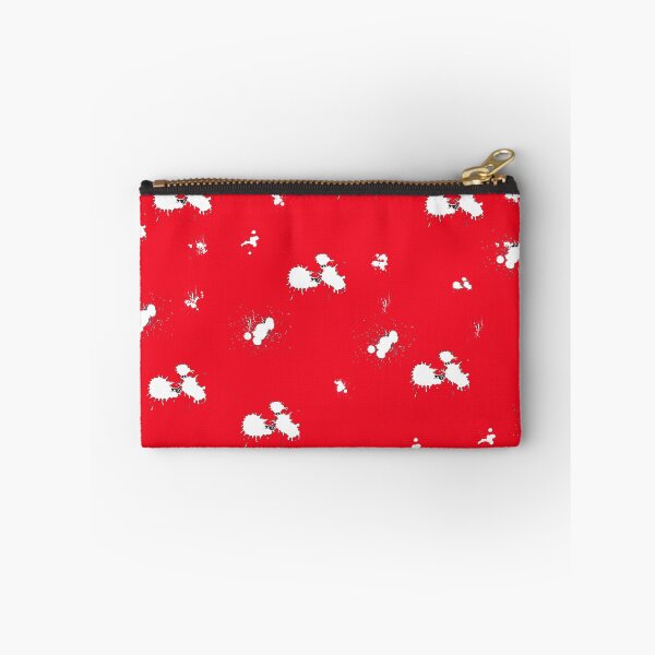 Item preview, Red and white splatter pattern designed and sold by addicusdesigns.