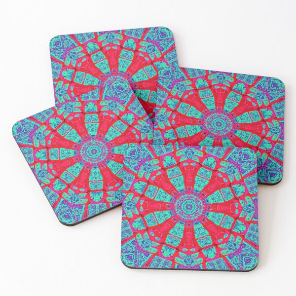 Item preview, Multi coloured kaleidoscope mandala  designed and sold by stevepaint.
