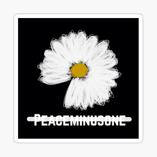 Peaceminusone Stickers for Sale | Redbubble