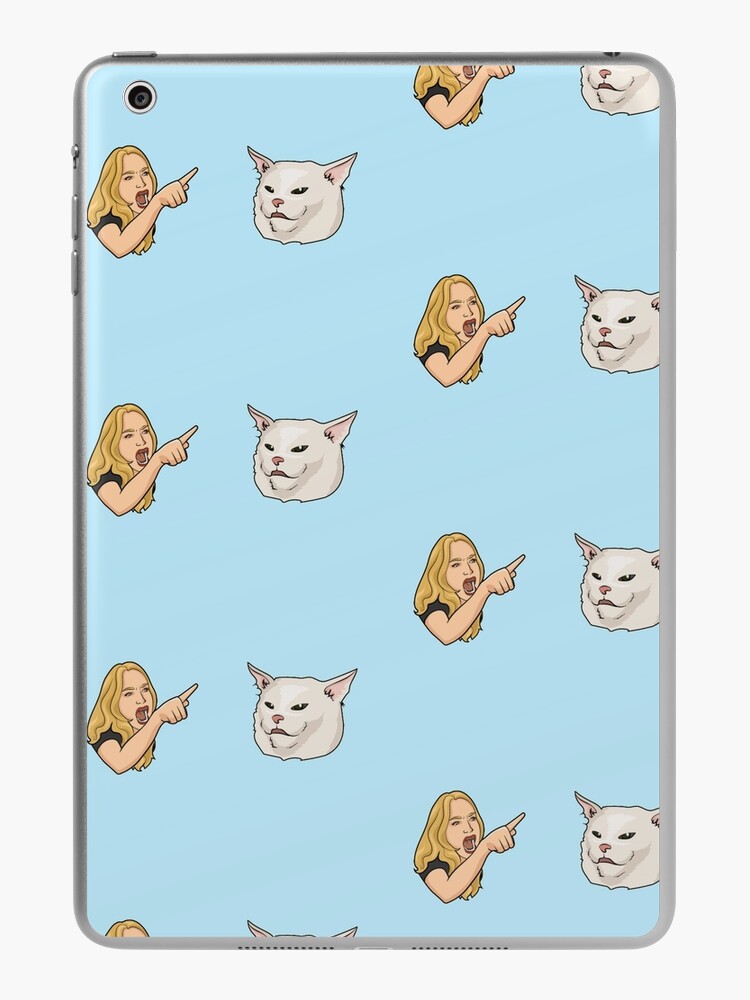 angry cat face meme iPad Case & Skin by auroragalavis