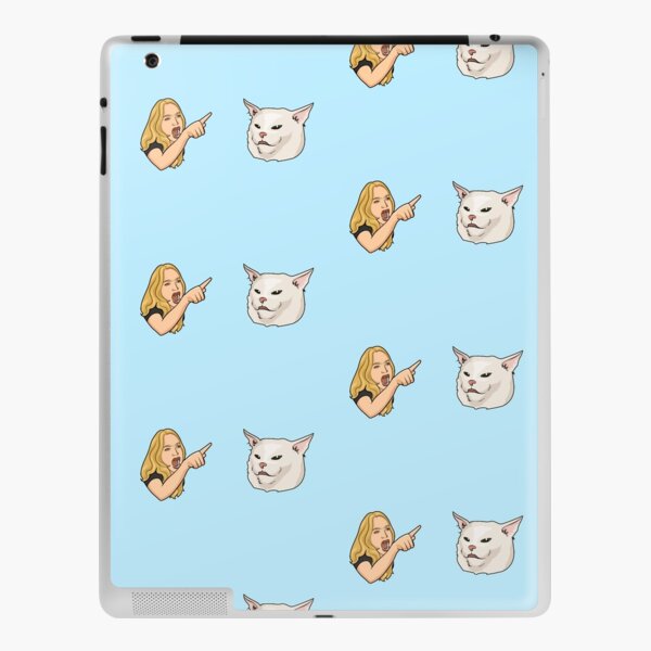 angry cat face meme iPad Case & Skin by auroragalavis