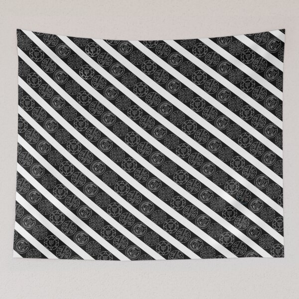 Item preview, Patrón Soulrider negro / blanco grande designed and sold by Iris Goldvalley.