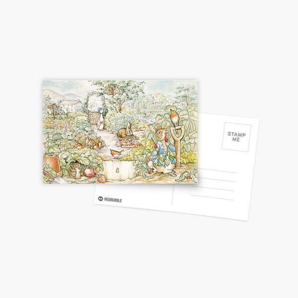 Artikel-Vorschau von Peter Hase - Beatrix Potter Garden Illustration, designt und verkauft von NaturalTextures.
