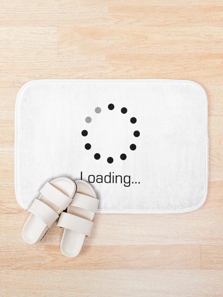 Thumbnail 1 of 6, Bath Mat, Design Loading...? designed and sold by SteveB-Graphics.