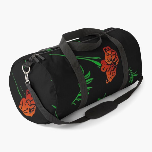 Item preview, Marigold Floral Pattern with Leaves and Flowers (on black) designed and sold by Davey's Designs.