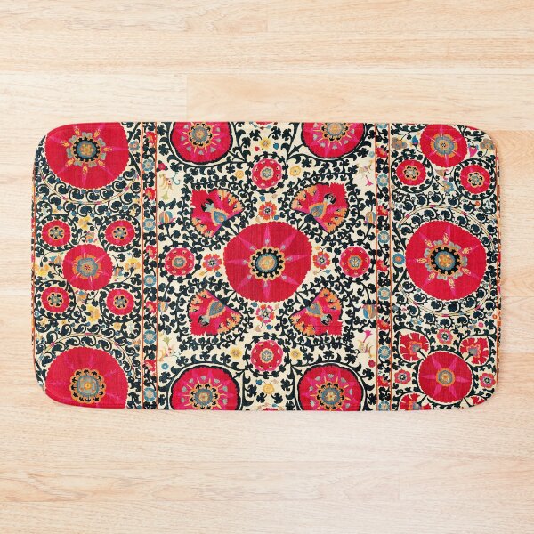 Item preview, Shakhrisyabz Suzani Uzbek Embroidery Print designed and sold by Vicky Brago-Mitchell®.