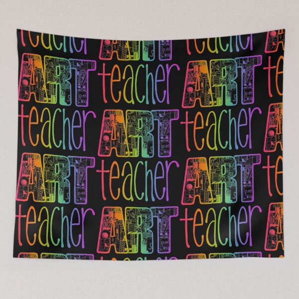 Item preview, Art Teacher Supplies Doodle in Rainbow Color designed and sold by thecraftace.