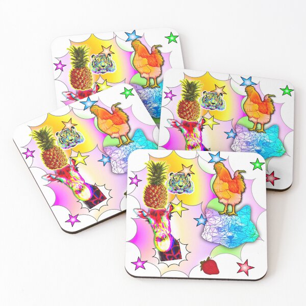 Item preview, funky, colorful, animals, stars, crazy, extraordinary designed and sold by zamperoni.