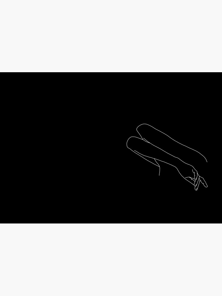 Crossed arms line drawing illustration - Amy Black by TheColourStudy
