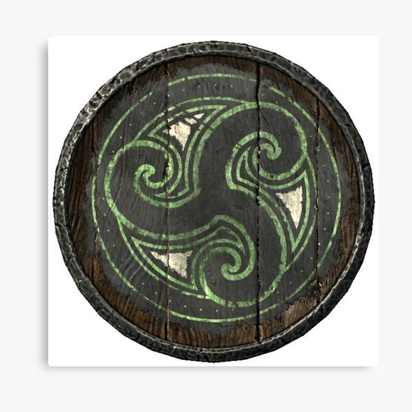 Morthal and Hjaalmarch logo (Hold guard shield) Canvas Print