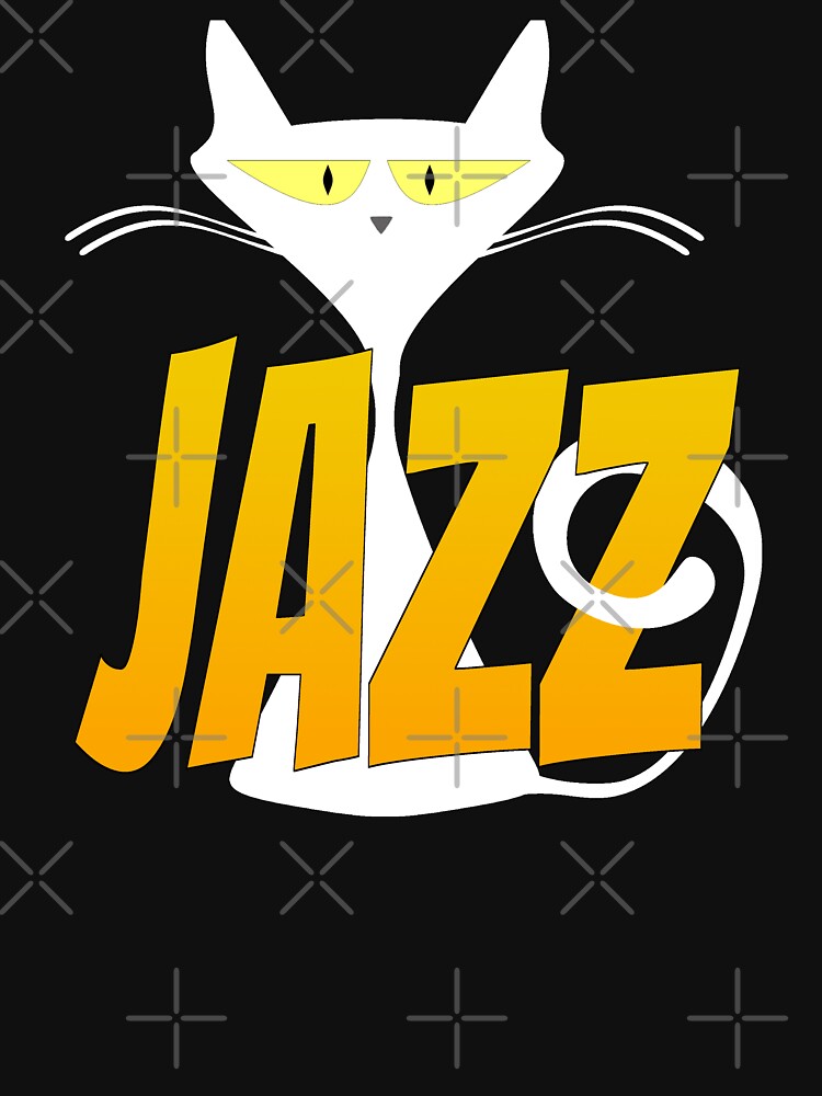 "Jazz white cat" Tshirt for Sale by NatasaB Redbubble jazz t