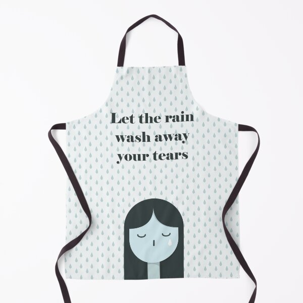 Item preview, Sad Blue Girl Crying in the Rain designed and sold by alba4design.