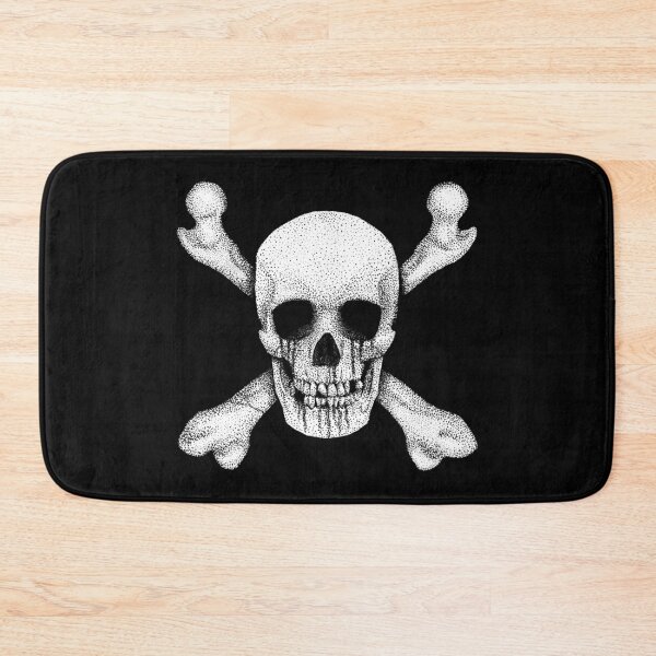 Item preview, Jolly Roger - Stippling Distressed Pirate Skull designed and sold by GrizzlyGaz.