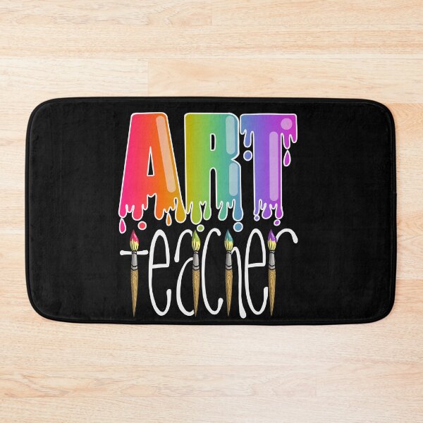 Item preview, Art Teacher with Paintbrushes and Paint Drip designed and sold by thecraftace.