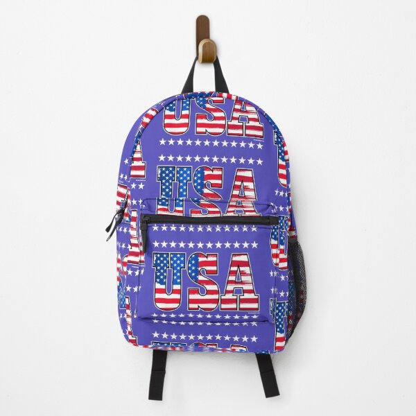 Item preview, U S A Letters Design Red White Blue Flag USA Font designed and sold by K. Scott Teeters.