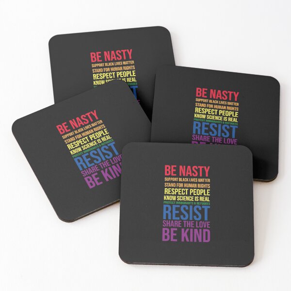 Item preview, Be nasty - Black Lives Matter, Protect immigrants Resist Share The Love, Be kind, Resist designed and sold by tinypurpleland.