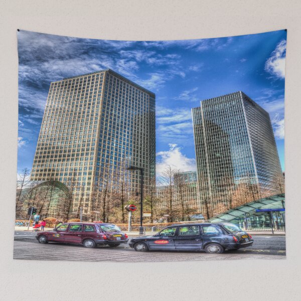 Item preview, Taxis at Canary Wharf designed and sold by Londonimages.