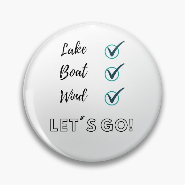 Item preview, Lake, boat, wind, check lets go! designed and sold by Joinjaimy.