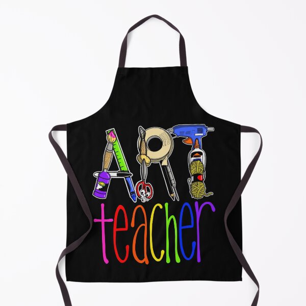 Item preview, Art Teacher with Art Supply Lettering designed and sold by thecraftace.