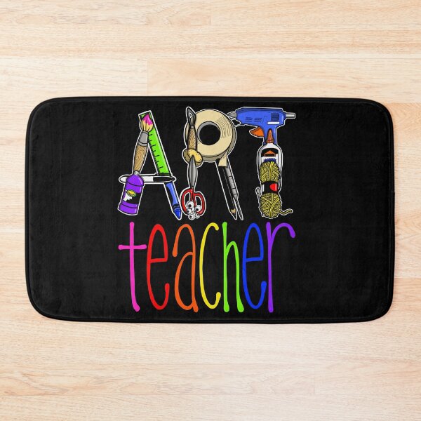 Item preview, Art Teacher with Art Supply Lettering  designed and sold by thecraftace.