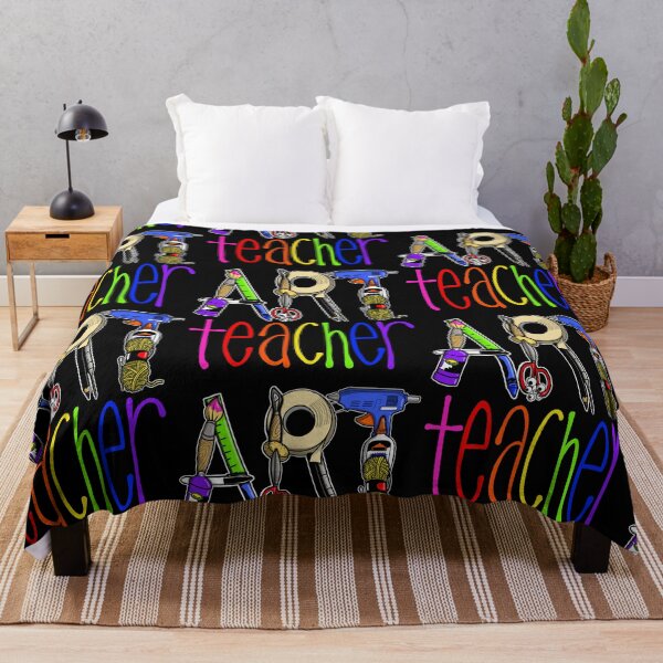 Item preview, Art Teacher with Art Supply Lettering  designed and sold by thecraftace.