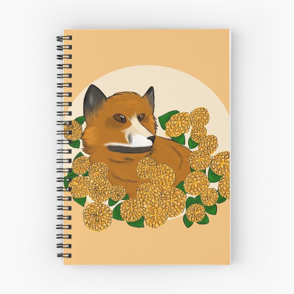 Item preview, Marigold Fox Nature Print designed and sold by puzzlebat.