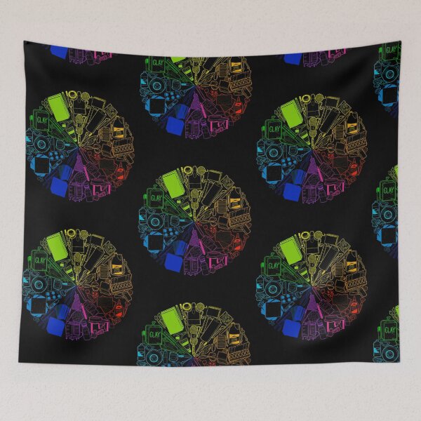 Item preview, Color Wheel of 85 Art Supplies Doodle designed and sold by thecraftace.