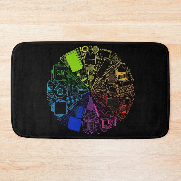 Item preview, Color Wheel of 85 Art Supplies Doodle designed and sold by thecraftace.