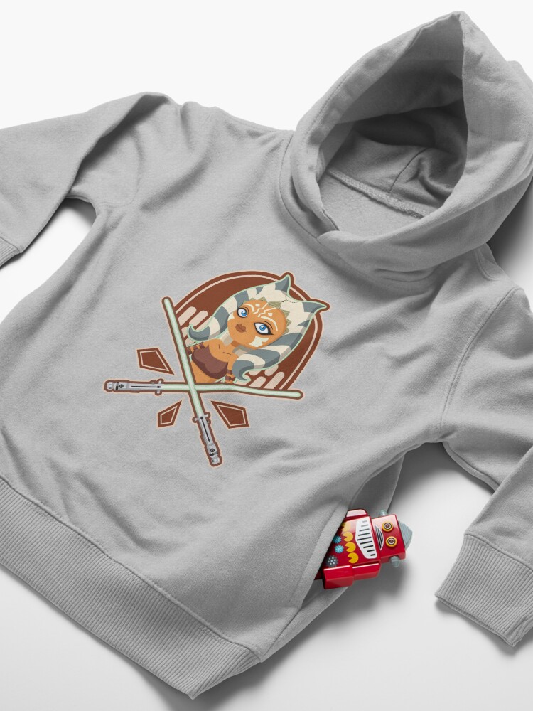 Alternate view of Ahsoka the padawan Toddler Pullover Hoodie