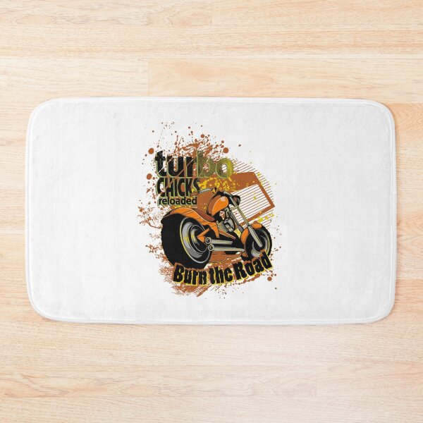 Item preview, Turbo Reloaded Burning Road Motorcycle Art Illustration designed and sold by Ahmed Al , Dabai.
