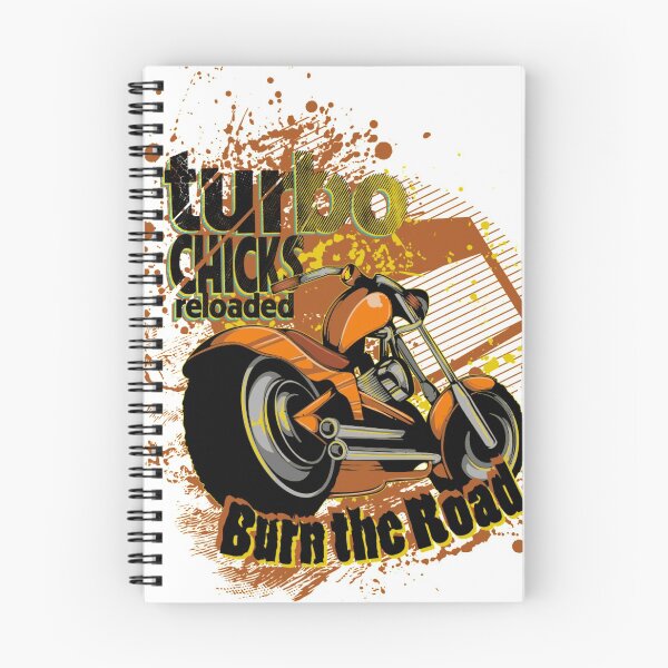 Item preview, Turbo Reloaded Burning Road Motorcycle Art Illustration designed and sold by Ahmed Al , Dabai.