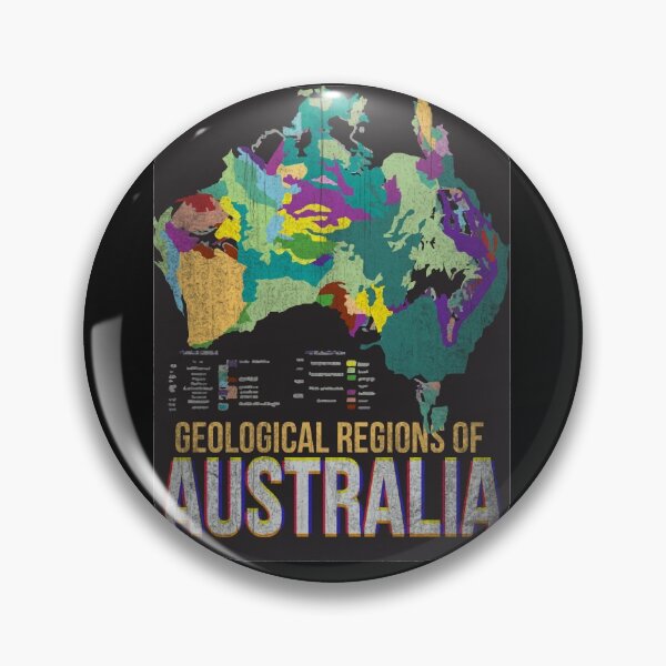 Item preview, Geological Regions of Australia Map designed and sold by SueSakpal.