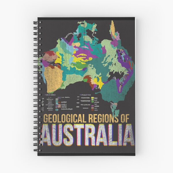 Item preview, Geological Regions of Australia Map designed and sold by SueSakpal.