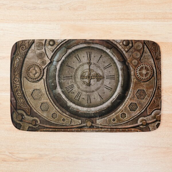 Item preview, Brown Grunge Vintage Steampunk Clock designed and sold by Gatterwe.