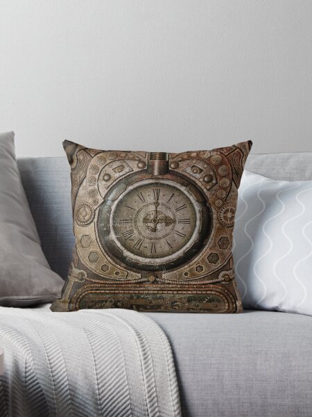 Item preview, Brown Grunge Vintage Steampunk Clock designed and sold by Gatterwe.