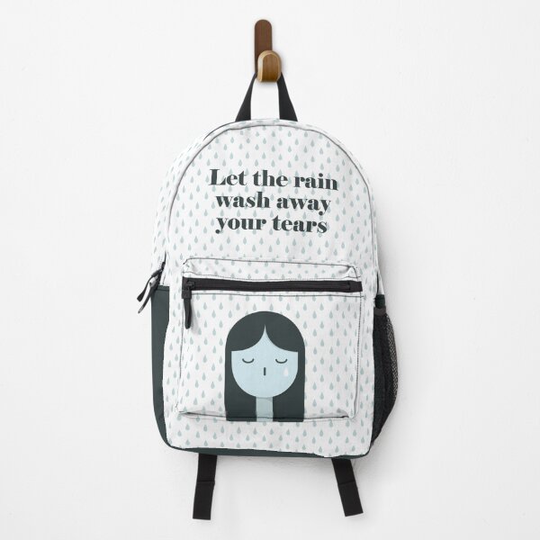 Item preview, Sad Blue Girl Crying in the Rain designed and sold by alba4design.