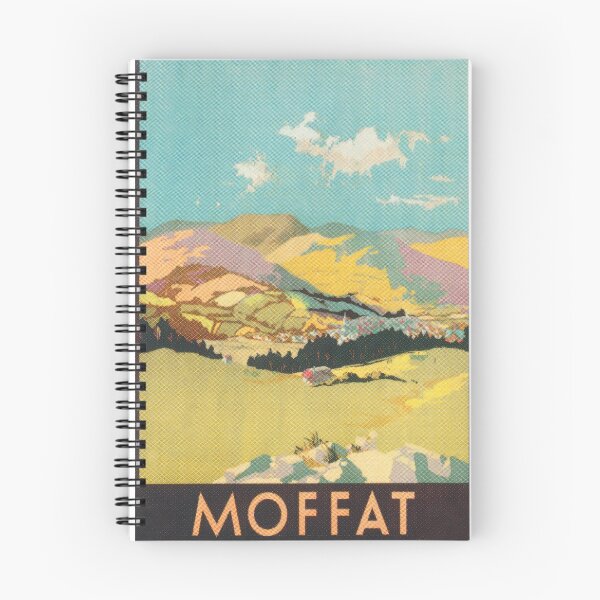 Item preview, Moffat Scotland Vintage Travel Poster, designed and sold by vintagevivian.