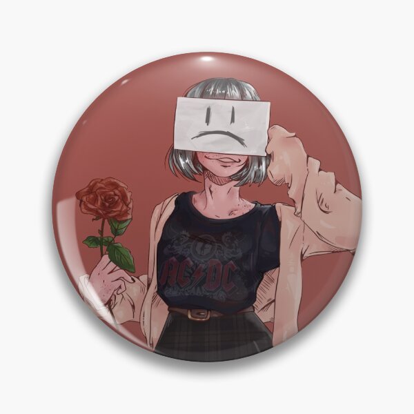 Item preview, Aesthetic Grunge Girl Holding Rose designed and sold by irisdrawss.