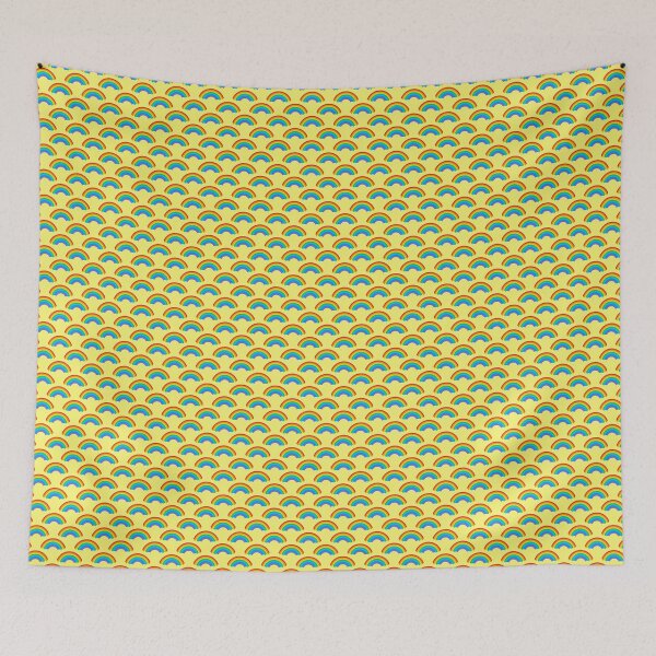 Item preview, Bright Yelllow with Rainbows Print designed and sold by cabgodfrey.
