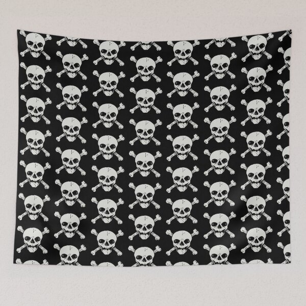 Item preview, SKULL AND CROSSBONES GOTH HORROR designed and sold by HorrorIllustrat.