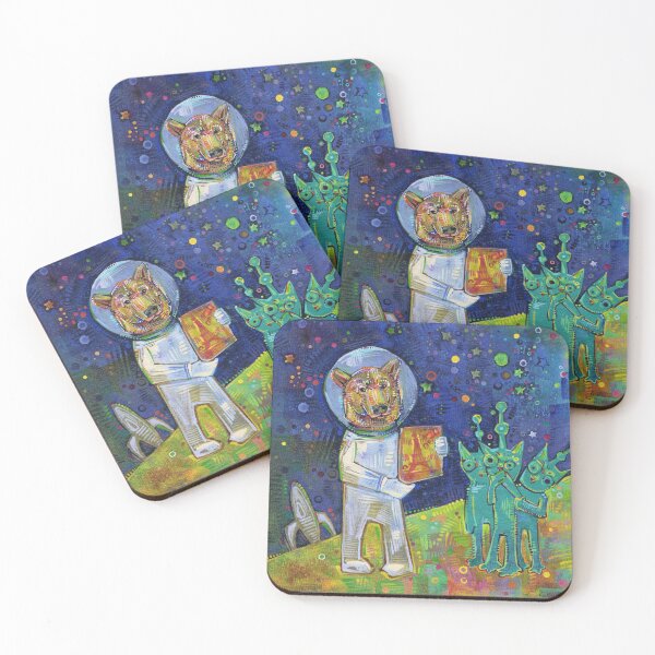 Item preview, Bear Astronaut and Cat Aliens designed and sold by Gwenn Seemel.