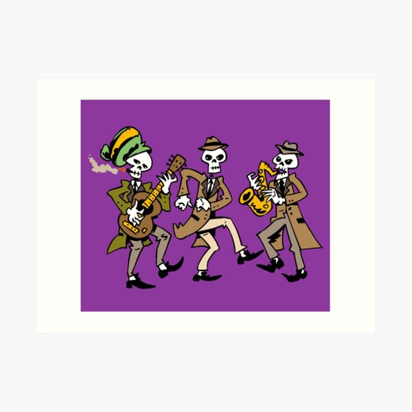 Ska Skull Band Art Print