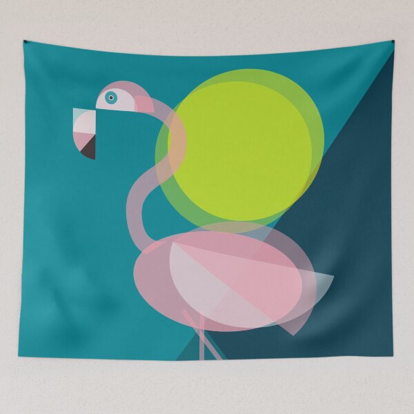 Item preview, Mid Century Flamingo designed and sold by cloudcuckoo1970.