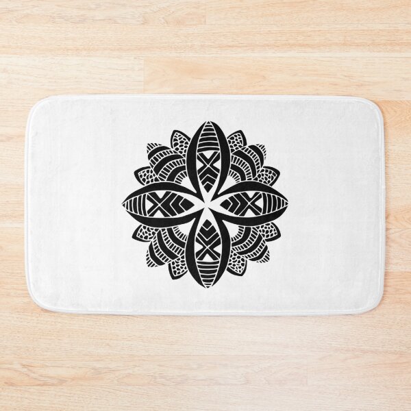 Item preview, Cute black mandala flower designed and sold by cyhdesign.
