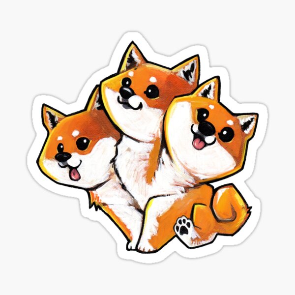 Item preview, Shiba inu Cerberus  designed and sold by ArtOfBianca.