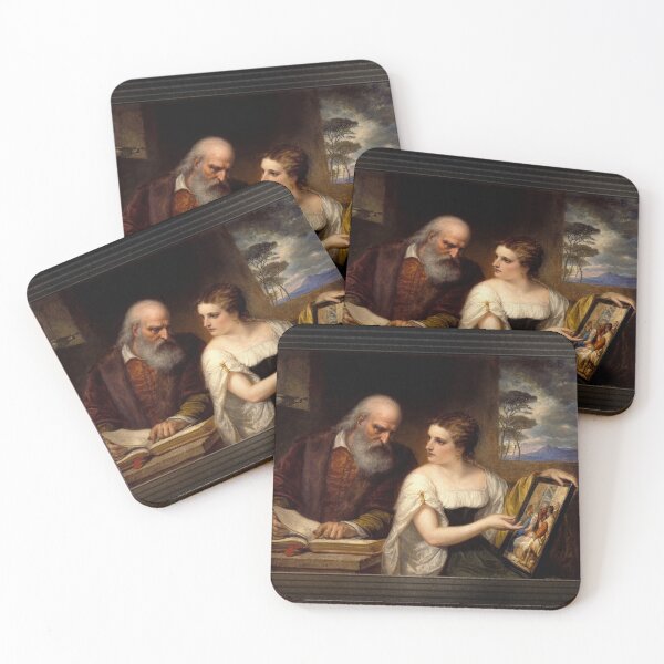 Item preview, Philosophy and Christian Art by Daniel Huntington Classical Fine Art Old Masters Reproduction designed and sold by Xzendor7 Digital Art Creations.