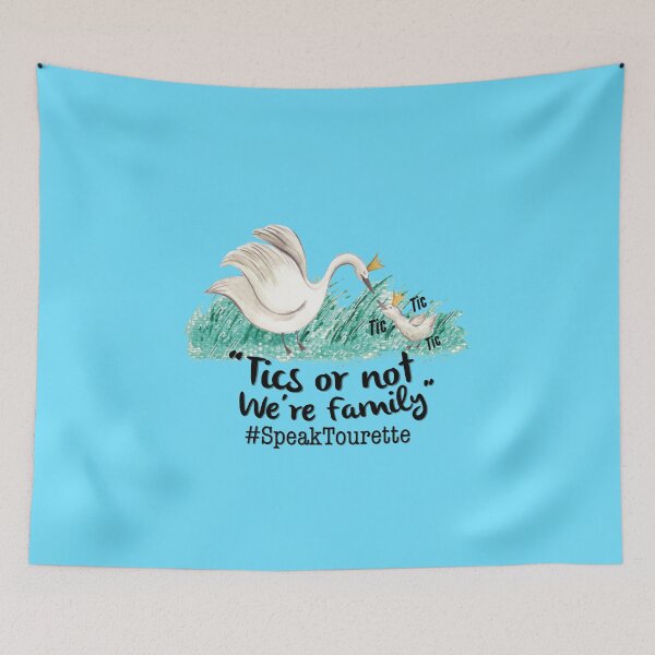 Item preview, Tics Or Not We’re Family, Swans - Tourette Syndrome Awareness , Tourettes designed and sold by MJDezigns.