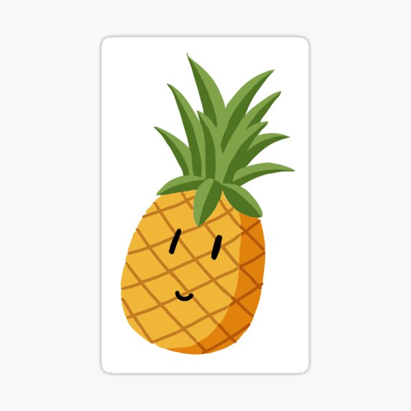Cute Pinapple Smiley Sticker